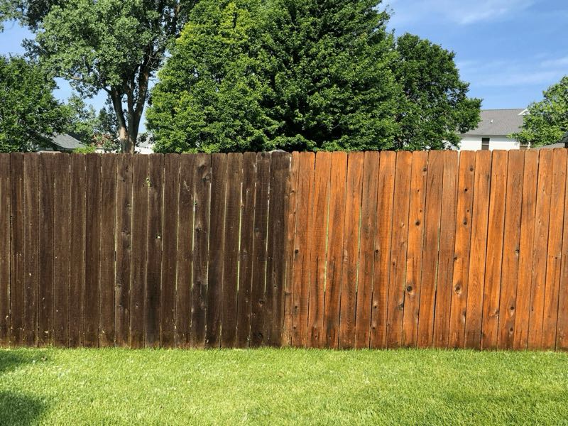 Fence Staining near Fate